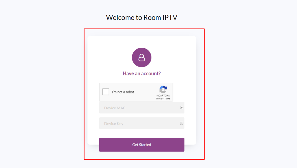 Activate Room IPTV Player on Samsung TV